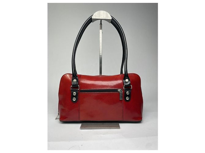 Autre Marque Firenze. la borsa a mano in pelle verniciata rossa Rosso - vista 5