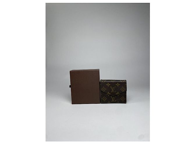 Portafoglio in pelle marrone Louis Vuitton Pont 9 - vista 3