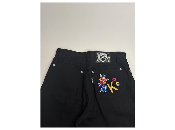 Autre Marque Kansai Yamamoto Denim Negro - Pantalón de Jeans - vista 2
