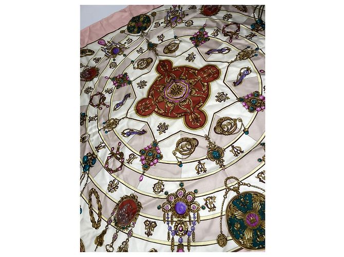 Bufanda de seda rosa Lancel - vista 3