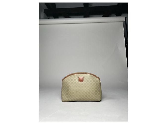 Céline Cartera de cuero beige Celine Triomphe - vista 2