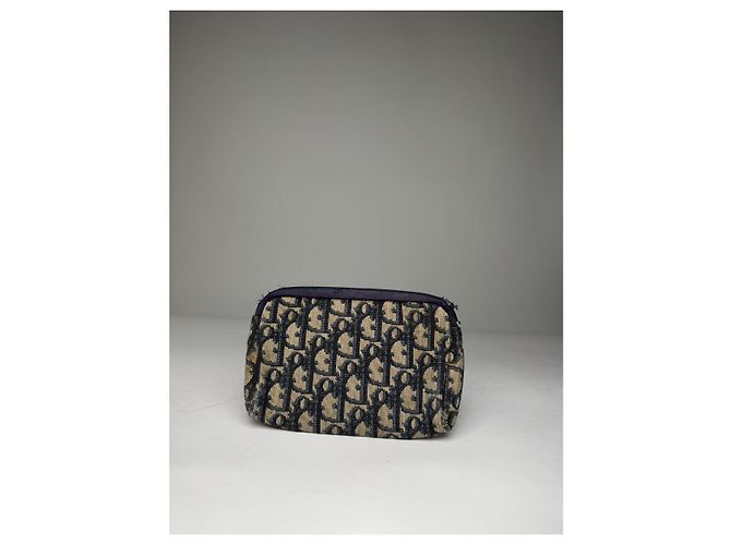Borsa in pelle navy Dior 30 Montaigne Blu navy - vista 2