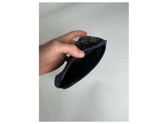 Borsa in pelle navy Dior 30 Montaigne Blu navy - vista 5