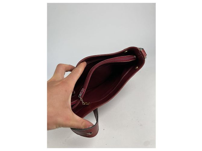 Borsa in pelle bordeaux Balenciaga City Bordò - vista 2
