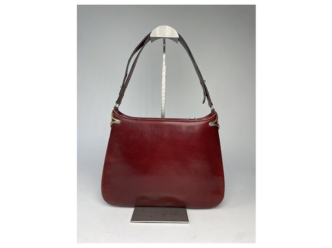 Borsa in pelle bordeaux Balenciaga City Bordò - vista 5