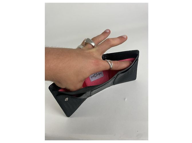 Autre Marque Borsa in pelle nera non firmata Nero - vista 5