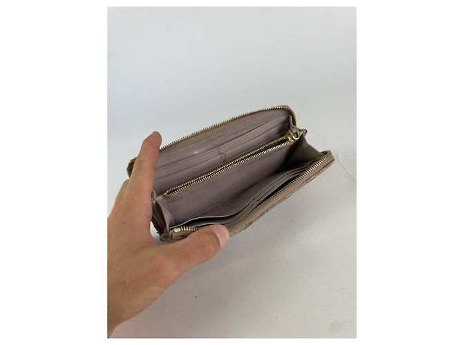 Cartera de cuero morado Miu Miu Púrpura - vista 3