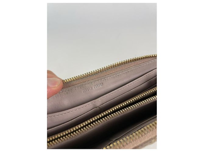 Cartera de cuero morado Miu Miu Púrpura - vista 4