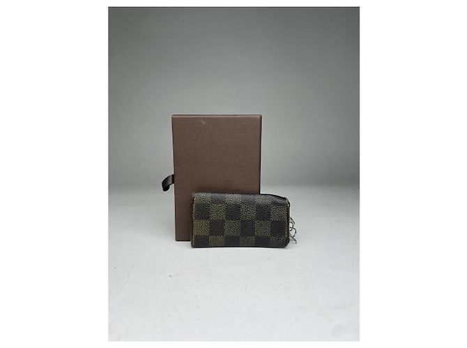 Borsa in pelle marrone Louis Vuitton Dauphine - vista 2