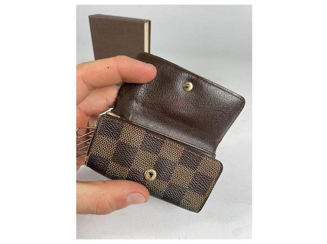 Borsa in pelle marrone Louis Vuitton Dauphine - vista 3