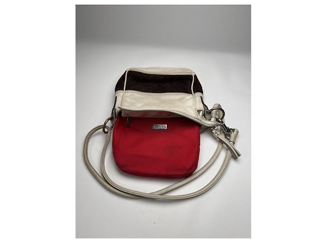 Borsa a mano in pelle bianca Loewe Flamenco Bianco - vista 2