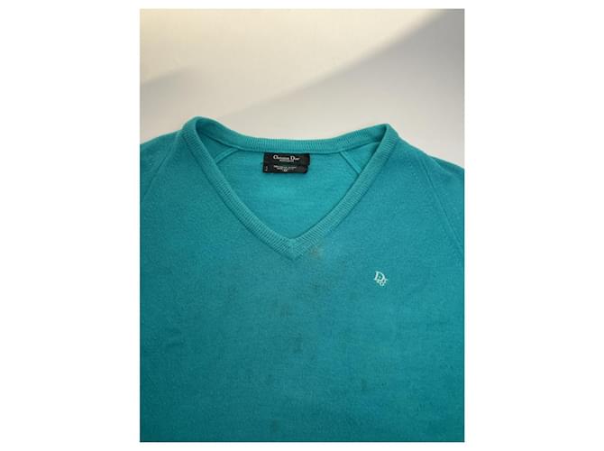 Dior Türkise Wollstrickwaren & Sweatshirt - Ansicht 4