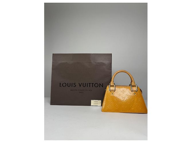 Louis Vuitton Forsyth Gelbe Lackleder-Handtasche - Ansicht 5
