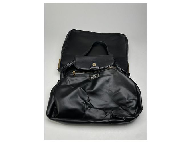 Borsa in pelle nera Gianni Versace Nero - vista 2