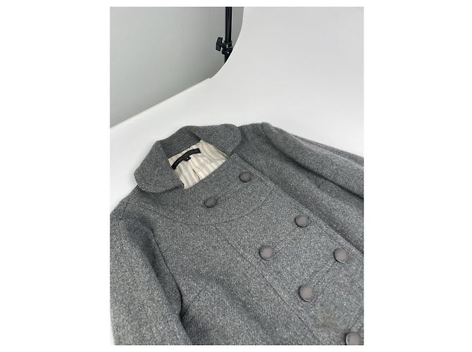 Abrigo trench de lana gris de Marc by Marc Jacobs - vista 3