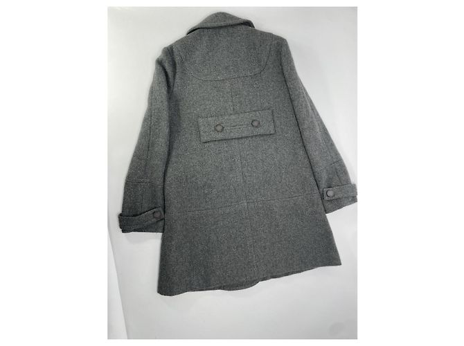 Abrigo trench de lana gris de Marc by Marc Jacobs - vista 4