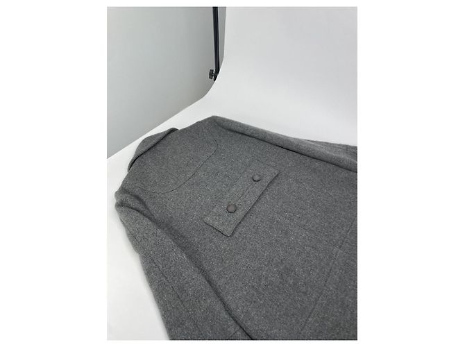 Abrigo trench de lana gris de Marc by Marc Jacobs - vista 5