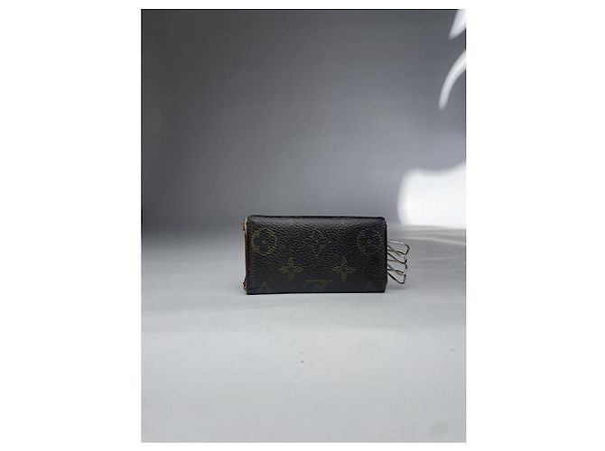 Borsa in pelle marrone Louis Vuitton Lockme - vista 3