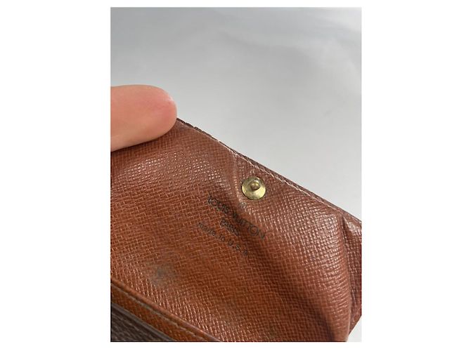 Borsa in pelle marrone Louis Vuitton Lockme - vista 4