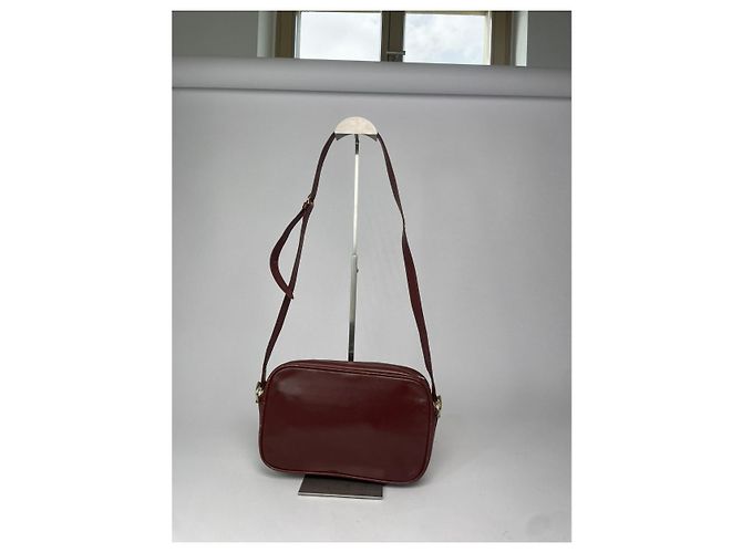 Borsa in pelle bordeaux Cartier Bordò - vista 5