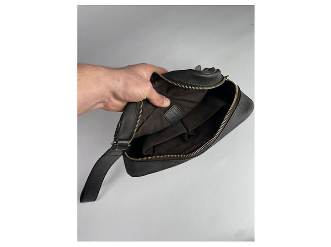 Borsa in pelle nera Alfred Dunhill Nero - vista 3