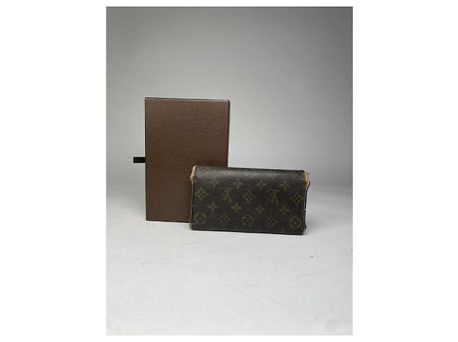 Cartera de cuero marrón Alexandra de Louis Vuitton Castaño - vista 2