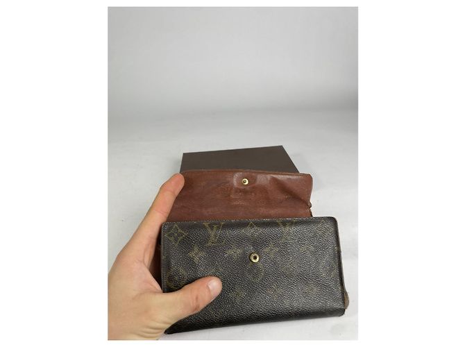 Cartera de cuero marrón Alexandra de Louis Vuitton Castaño - vista 3