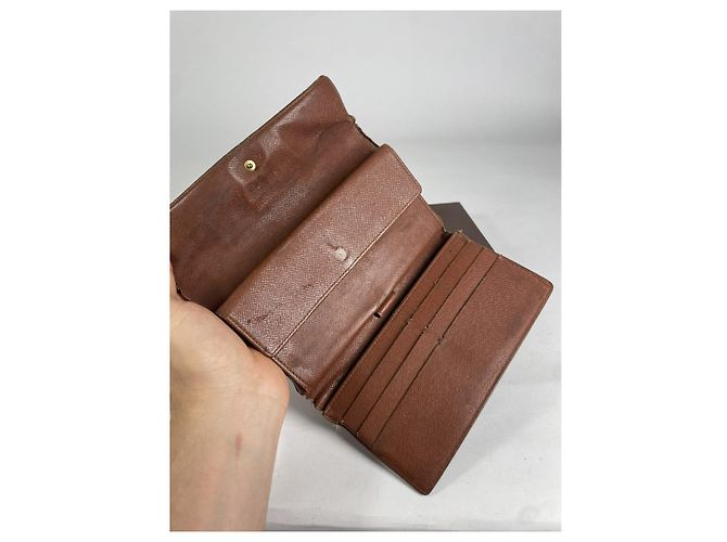 Cartera de cuero marrón Alexandra de Louis Vuitton Castaño - vista 5