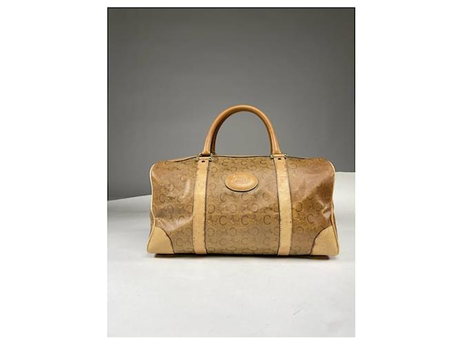 Céline Borsa in pelle marrone Celine Tabou - vista 4
