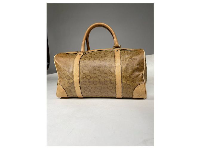 Céline Borsa in pelle marrone Celine Tabou - vista 5
