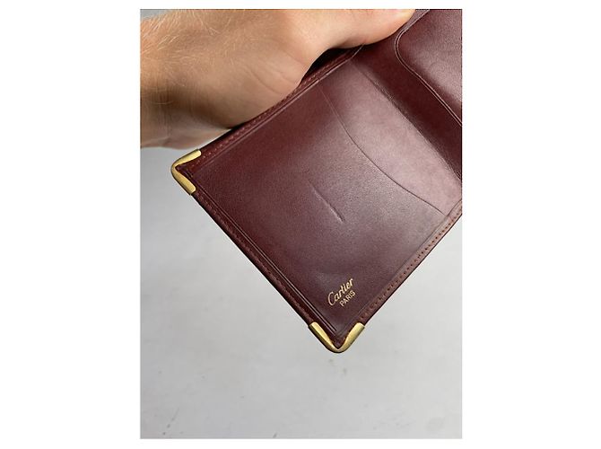 Cartier Bordeaux Lackleder Tasche - Ansicht 4