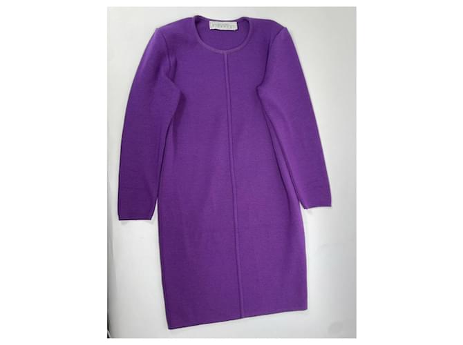 Givenchy lila Leinenkleid - Ansicht 2