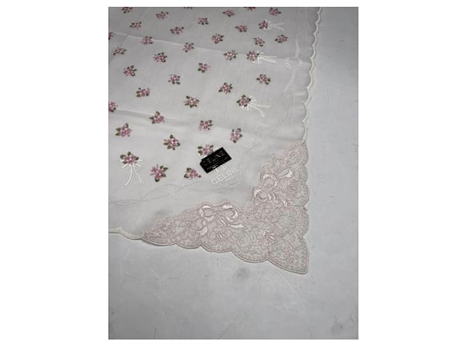 Céline Fazzoletto di seta bianca Celine Bianco - vista 2