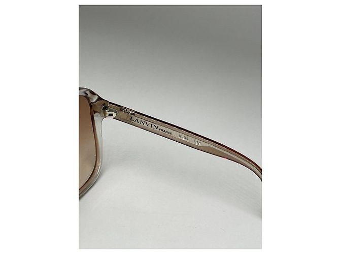 Gafas de sol de plástico marrón Lanvin Castaño - vista 2