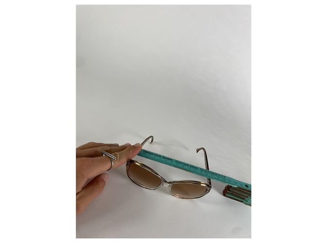 Gafas de sol de plástico marrón Lanvin Castaño - vista 5