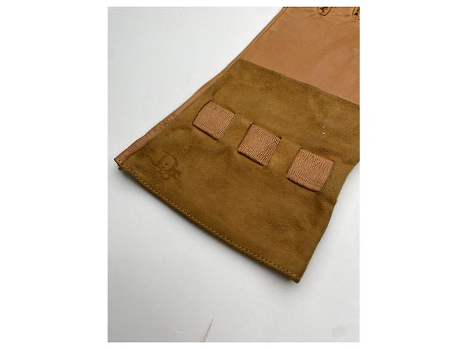 Guanto in pelle marrone Dior - vista 2
