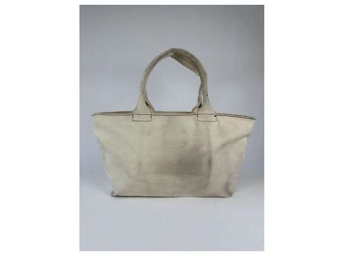 Borsa a mano in cotone beige Marc by Marc Jacobs - vista 5