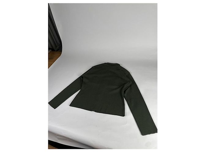 Grüner Wollstrickpullover von Versace Jeans Couture - Ansicht 5