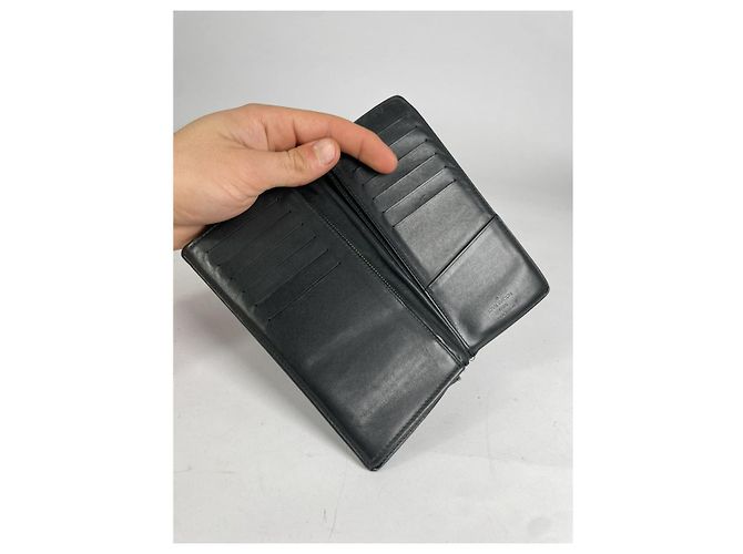 Copri passaporto Louis Vuitton in pelle nera Nero - vista 4