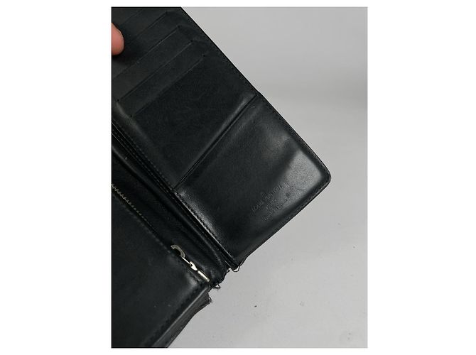 Copri passaporto Louis Vuitton in pelle nera Nero - vista 5