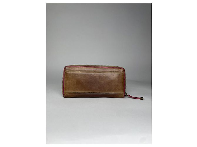 Cartera de cuero marrón Burberry Castaño - vista 2