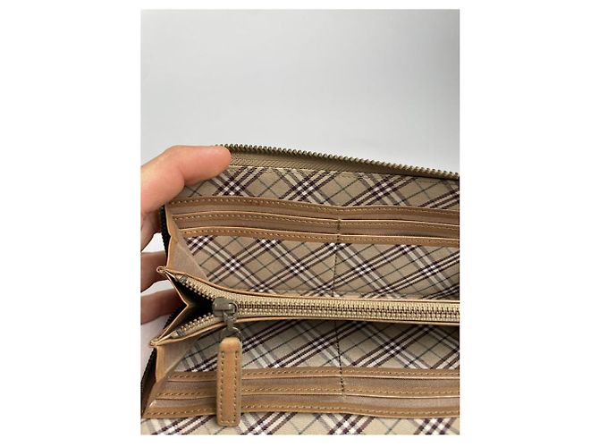 Cartera de cuero marrón Burberry Castaño - vista 4