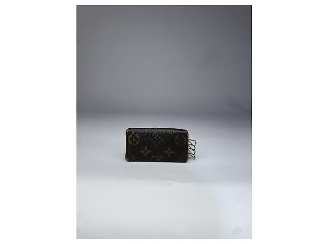Borsa in pelle marrone Louis Vuitton Lockme - vista 4