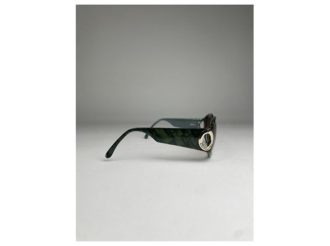 Gafas de sol de plástico verde Dior - vista 2