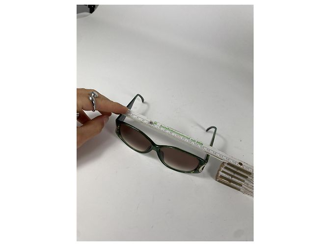 Gafas de sol de plástico verde Dior - vista 5