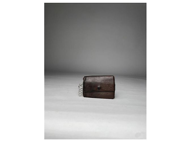 Borsa in pelle marrone Louis Vuitton Lockme - vista 2