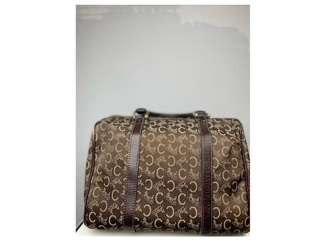 Céline Borsa in pelle marrone Celine Tabou - view 3