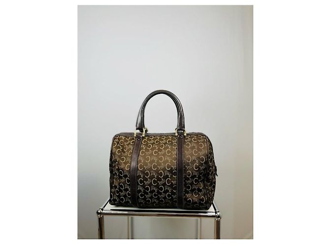 Céline Borsa in pelle marrone Celine Tabou - view 4