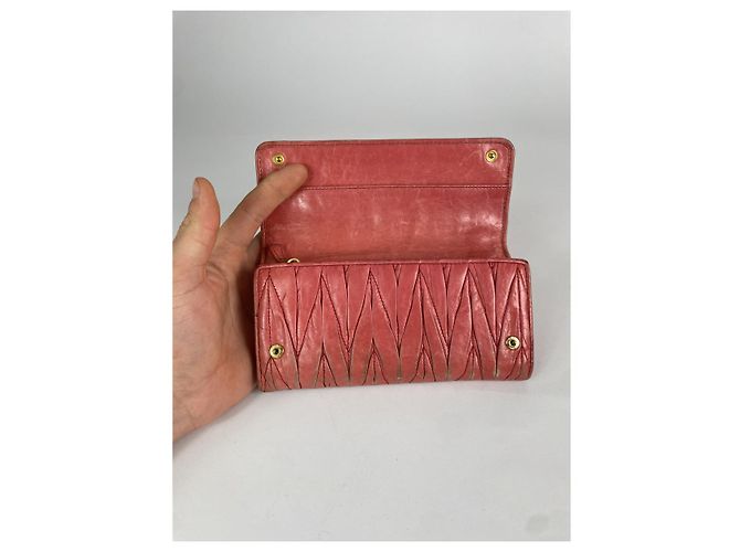 Cartera de cuero rosa Miu Miu - vista 5