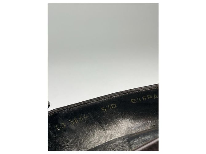 Salvatore Ferragamo Ballerine in Camoscio Marrone - vista 5